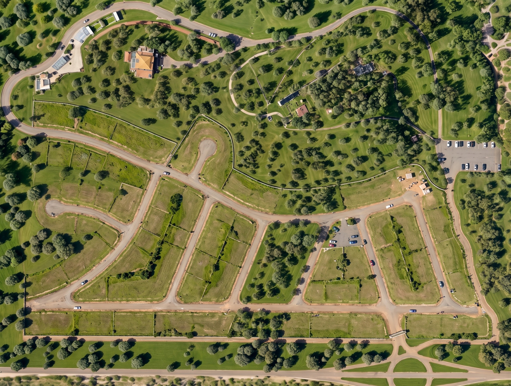 Vista aérea de empreendimento em área serrana